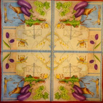 096 Mediterranean Sea - 3-ply (beige) - Ambiente